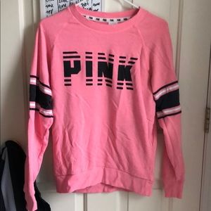 Pink/ Victoria Secret pink crew neck